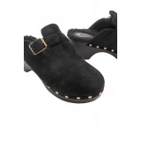 ΓΥΝΑΙΚΕΙA CLOGS ALTA MODA ΣΥΝΘΕΤΙΚΟ ΔΕΡΜΑ ΚΑΣΤΟΡΙ ΕΠΕΝΔΥΣΗ ΓΟΥΝΑΣ ΜΑΥΡΟ Τ1166-BLACK