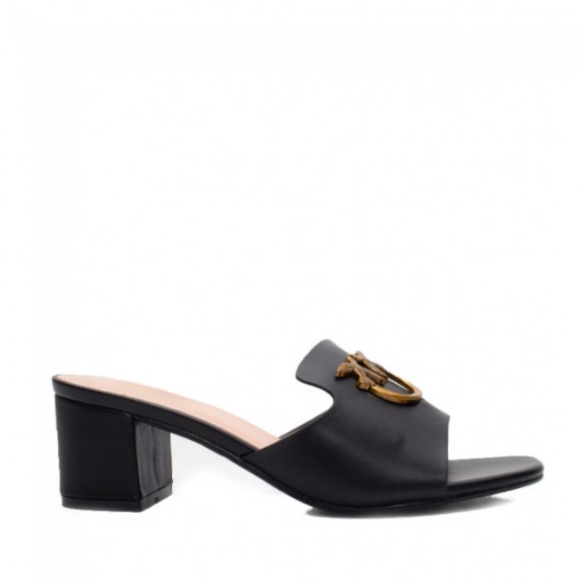 ΓΥΝΑΙΚΕΙΟ ΠΕΔΙΛΟ MULE BUYBRAND ΣΥΝΘΕΤΙΚΟ ΔΕΡΜΑ ΜΑΥΡΟ ΧΡΥΣΗ ΑΓΚΡΑΦΑ BB832-1/BLACK
