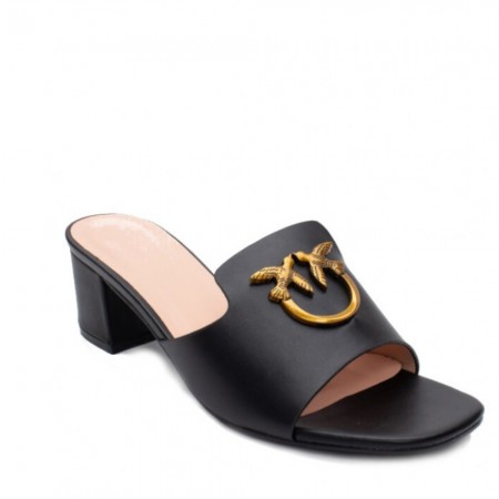 ΓΥΝΑΙΚΕΙΟ ΠΕΔΙΛΟ MULE BUYBRAND ΣΥΝΘΕΤΙΚΟ ΔΕΡΜΑ ΜΑΥΡΟ ΧΡΥΣΗ ΑΓΚΡΑΦΑ BB832-1/BLACK