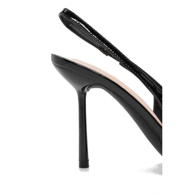 ΓΥΝΑΙΚΕΙΕΣ ΓΟΒΕΣ BUYBRAND SLINGBACK ΣΥΝΘΕΤΙΚΟ ΔΕΡΜΑ ΛΟΥΣΤΡΙΝΙ ΜΑΥΡΟ BB-80230-BLACK