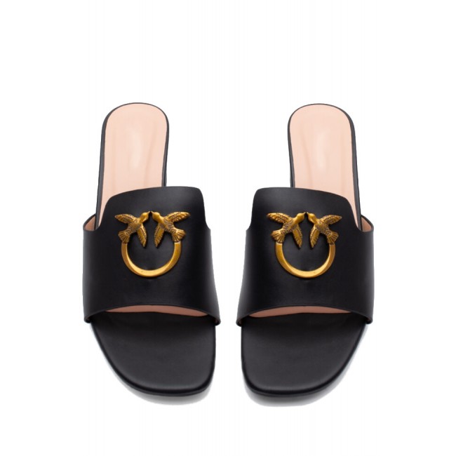ΓΥΝΑΙΚΕΙΟ ΠΕΔΙΛΟ MULE BUYBRAND ΣΥΝΘΕΤΙΚΟ ΔΕΡΜΑ ΜΑΥΡΟ ΧΡΥΣΗ ΑΓΚΡΑΦΑ BB832-1/BLACK