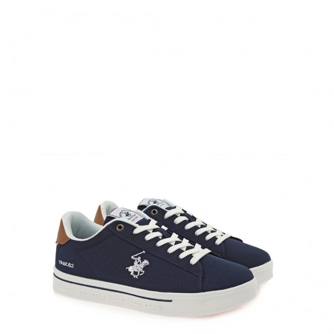 ΑΝΔΡΙΚΟ SNEAKER BEVERLY HILLS POLO CLUB ΥΦΑΣΜΑ ΜΠΛΕ W530H1111051
