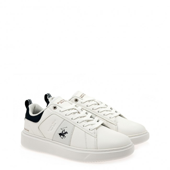 ΑΝΔΡΙΚΟ SNEAKER BEVERLY HILLS POLO CLUB ΣΥΝΘΕΤΙΚΟ ΔΕΡΜΑ ΛΕΥΚΟ W530H4411174