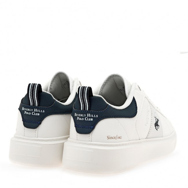 ΑΝΔΡΙΚΟ SNEAKER BEVERLY HILLS POLO CLUB ΣΥΝΘΕΤΙΚΟ ΔΕΡΜΑ ΛΕΥΚΟ W530H4411174