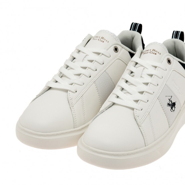 ΑΝΔΡΙΚΟ SNEAKER BEVERLY HILLS POLO CLUB ΣΥΝΘΕΤΙΚΟ ΔΕΡΜΑ ΛΕΥΚΟ W530H4411174