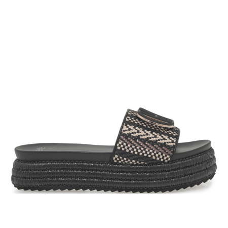 ΓΥΝΑΙΚΕΙΑ FLATFORMS EXE ΨΑΘΑ ΣΥΝΘΕΤΙΚΟ OFF WHITE ΜΑΥΡΟ U421A22334J1