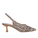 ΓΥΝΑΙΚΕΙΑ ΓΟΒΑ SLINGBACK EXE ΣΥΝΘΕΤΙΚΟ ΠΛΕΚΤΟ ΜΠΡΟΝΖΕ ΠΟΛΥΧΡΩΜΟ U470085131L5