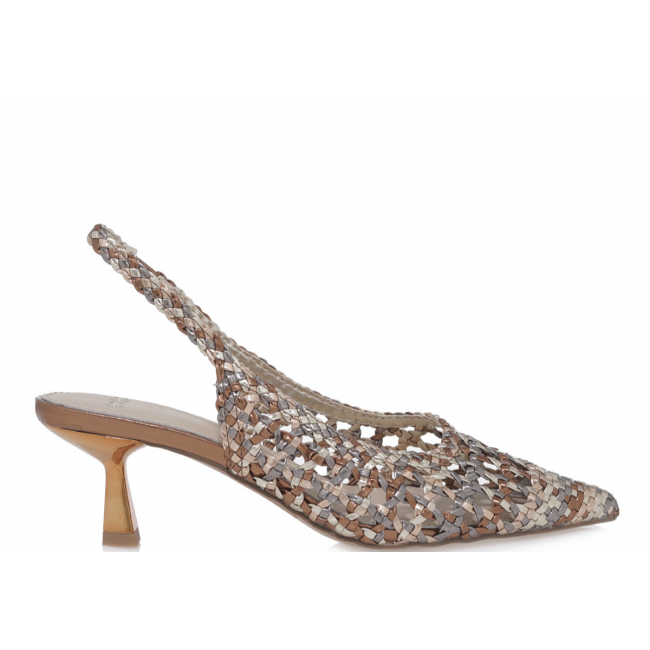 ΓΥΝΑΙΚΕΙΑ ΓΟΒΑ SLINGBACK EXE ΣΥΝΘΕΤΙΚΟ ΠΛΕΚΤΟ ΜΠΡΟΝΖΕ ΠΟΛΥΧΡΩΜΟ U470085131L5