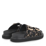 ΓΥΝΑΙΚΕΙΟ FLATFORM ΠΕΔΙΛΟ EXE ΔΕΡΜΑ ΜΑΥΡΟ GIRAFFE ΠΟΝΥ ΧΡΥΣΗ ΤΟΚΑ  U403R23228C6