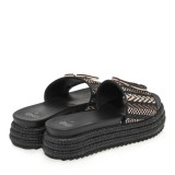 ΓΥΝΑΙΚΕΙΑ FLATFORMS EXE ΨΑΘΑ ΣΥΝΘΕΤΙΚΟ OFF WHITE ΜΑΥΡΟ U421A22334J1