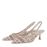 ΓΥΝΑΙΚΕΙΑ ΓΟΒΑ SLINGBACK EXE ΣΥΝΘΕΤΙΚΟ ΠΛΕΚΤΟ OFF WHITE ΠΟΛΥΧΡΩΜΟ U470085131L4