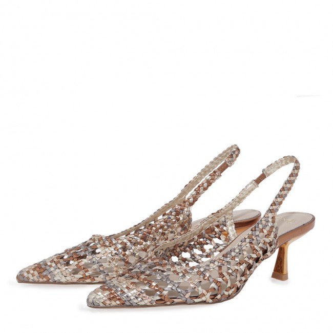 ΓΥΝΑΙΚΕΙΑ ΓΟΒΑ SLINGBACK EXE ΣΥΝΘΕΤΙΚΟ ΠΛΕΚΤΟ ΜΠΡΟΝΖΕ ΠΟΛΥΧΡΩΜΟ U470085131L5