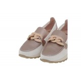 ΓΥΝΑΙΚΕΙA LOAFERS ΧΑΜΗΛΑ EXE ΟΙΚΟΛΟΓΙΚΟ ΔΕΡΜΑ ΡΟΖ ΠΛΑΤΙΝΑ U107Y8892L46