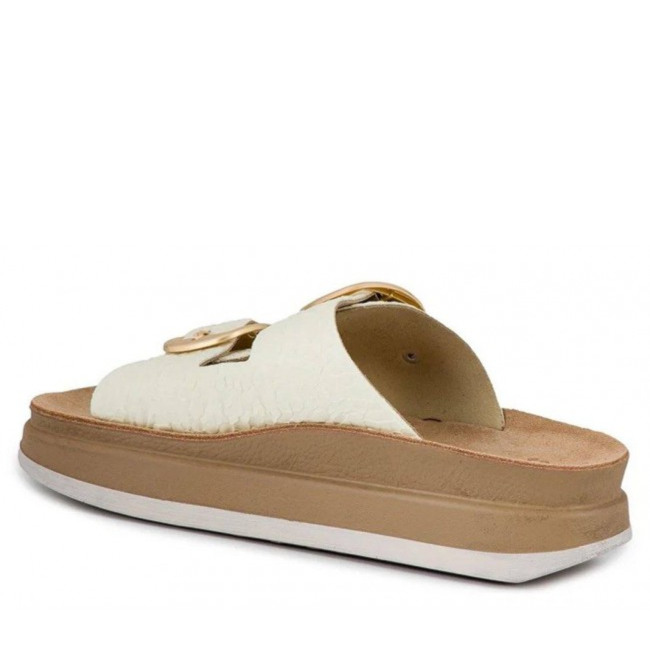 ΓΥΝΑΙΚΕΙΟ FLAT ΑΝΑΤΟΜΙΚΟ ΠΕΔΙΛΟ FANTASY SANDALS ZEFI ΔΕΡΜΑ ΛΕΥΚΟ S1100-WHITE