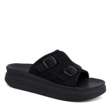 ΓΥΝΑΙΚΕΙΟ FLAT ΑΝΑΤΟΜΙΚΟ ΠΕΔΙΛΟ FANTASY SANDALS MARGOT ΔΕΡΜΑ ΚΑΣΤΟΡΙ ΜΑΥΡΟ S1104-BLACK
