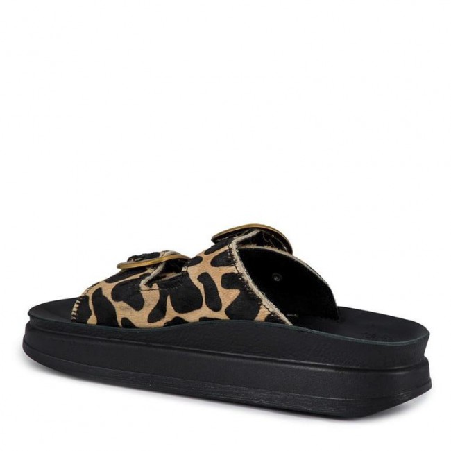 ΓΥΝΑΙΚΕΙΟ FLAT ΑΝΑΤΟΜΙΚΟ ΠΕΔΙΛΟ FANTASY SANDALS ZEFI ΔΕΡΜΑ ΛΕΟΠΑΡ S1100-ANIMAL SKIN