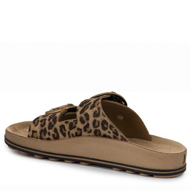 ΓΥΝΑΙΚΕΙΟ FLAT ΑΝΑΤΟΜΙΚΟ ΠΕΔΙΛΟ FANTASY SANDALS DESPOINA ΔΕΡΜΑ ΚΑΣΤΟΡΙ ΛΕΟΠΑΡ S310-LEOPARDO