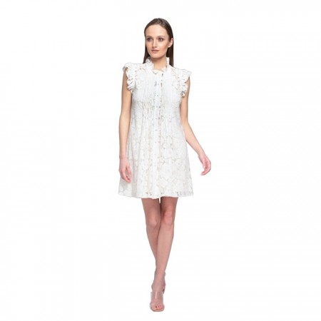 Γυναικείο φόρεμα Lace Λευκό Δαντέλα M-2927