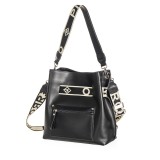 ΓΥΝΑΙΚΕΙΑ ΤΣΑΝΤΑ ΩΜΟΥ ΧΙΑΣΤΙ PIERRO ACCESSORIES URBAN STRAP COLLECTION ΟΙΚΟΛΟΓΙΚΟ ΔΕΡΜΑ ΜΑΥΡΟ  90901LR01
