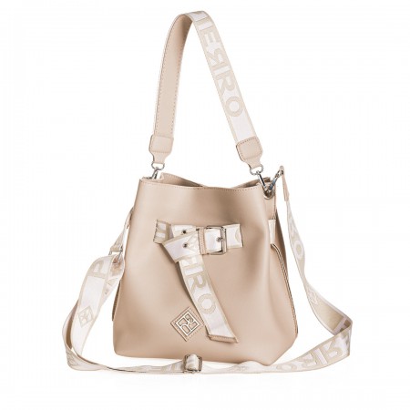 ΓΥΝΑΙΚΕΙΑ ΤΣΑΝΤΑ ΩΜΟΥ ΧΙΑΣΤΙ PIERRO ACCESSORIES URBAN STRAP COLLECTION ΟΙΚΟΛΟΓΙΚΟ ΔΕΡΜΑ ΜΠΕΖ ELEPHANT  90901LR41