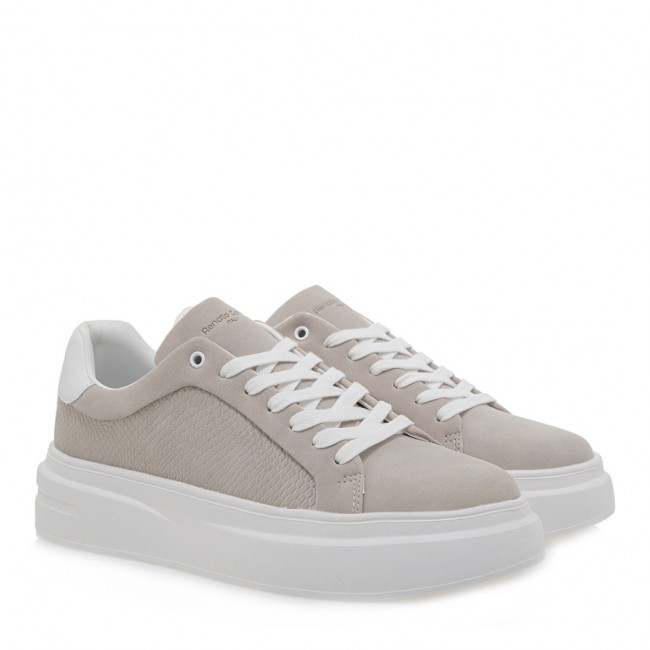 ΑΝΔΡΙΚΟ SNEAKER RENATO GARINI ΣΥΝΘΕΤΙΚΟ ΔΕΡΜΑ  ΠΑΓΟΣ NUBUCK ΛΕΥΚΟ U5700033362A
