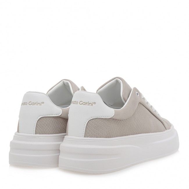 ΑΝΔΡΙΚΟ SNEAKER RENATO GARINI ΣΥΝΘΕΤΙΚΟ ΔΕΡΜΑ  ΠΑΓΟΣ NUBUCK ΛΕΥΚΟ U5700033362A
