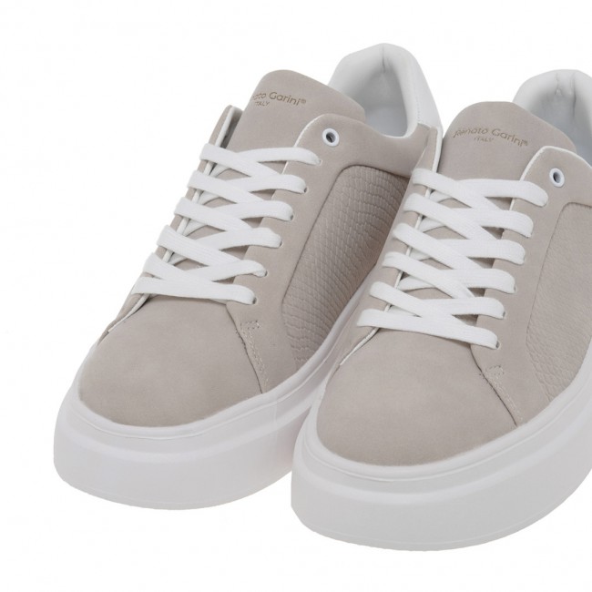 ΑΝΔΡΙΚΟ SNEAKER RENATO GARINI ΣΥΝΘΕΤΙΚΟ ΔΕΡΜΑ  ΠΑΓΟΣ NUBUCK ΛΕΥΚΟ U5700033362A