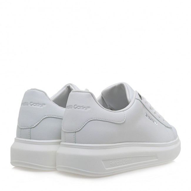ΑΝΔΡΙΚΟ SNEAKER RENATO GARINI ΣΥΝΘΕΤΙΚΟ ΔΕΡΜΑ ΛΕΥΚΟ  U57007213651