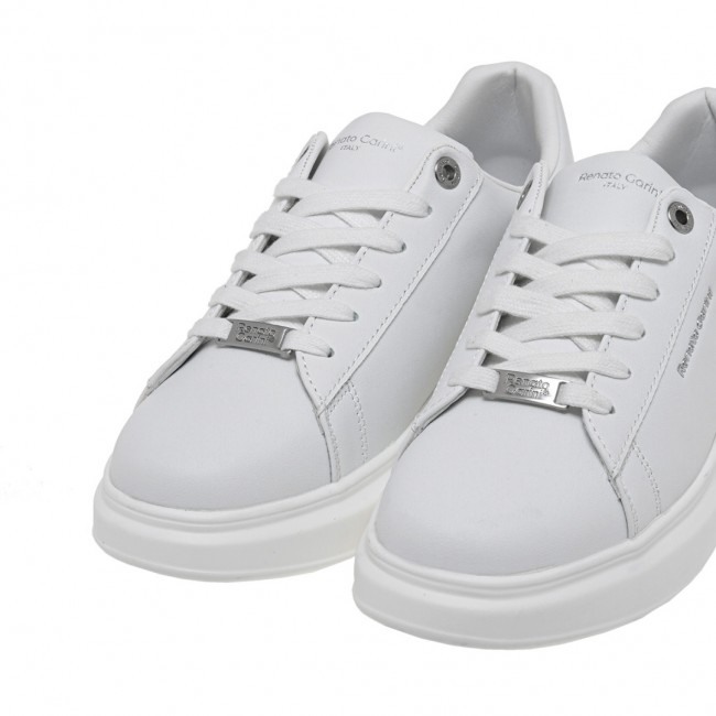 ΑΝΔΡΙΚΟ SNEAKER RENATO GARINI ΣΥΝΘΕΤΙΚΟ ΔΕΡΜΑ ΛΕΥΚΟ  U57007213651