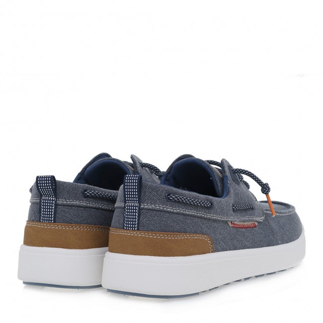 ΑΝΔΡΙΚΟ CASUAL RENATO GARINI ΥΦΑΣΜΑ  ΜΠΛΕ CANVAS ΤΑΜΠΑ U589S07711C7