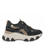ΓΥΝΑΙΚΕΙΟ SNEAKER RENATO GARINI ΣΥΝΘΕΤΙΚΟ ΔΕΡΜΑ ΜΑΥΡΟ NUBUCK ΛΕΟΠΑΡ ΠΟΝΥ V119R81032R5