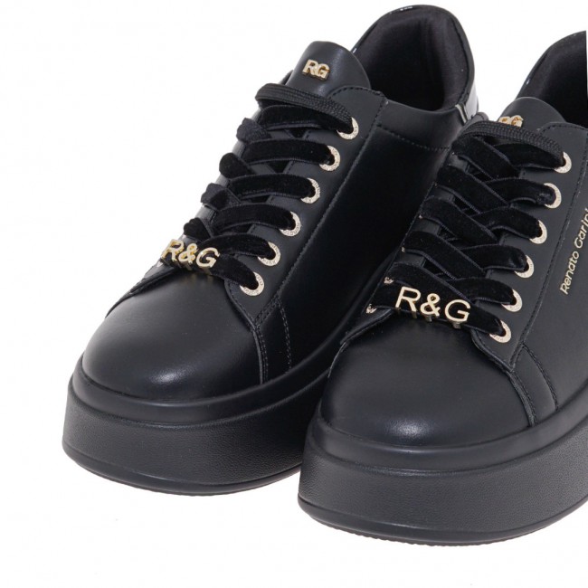 ΓΥΝΑΙΚΕΙΟ SNEAKER RENATO GARINI ΣΥΝΘΕΤΙΚΟ ΔΕΡΜΑ ΜΑΥΡΟ ΜΑΥΡΟ ΒΕΡΝΙ ΣΠΑΣΤΟ V119R15833F1