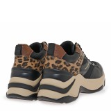 ΓΥΝΑΙΚΕΙΟ SNEAKER RENATO GARINI ΣΥΝΘΕΤΙΚΟ ΔΕΡΜΑ ΜΑΥΡΟ ΛΕΟΠΑΡ ΜΠΡΟΝΖΕ V119R16440T7