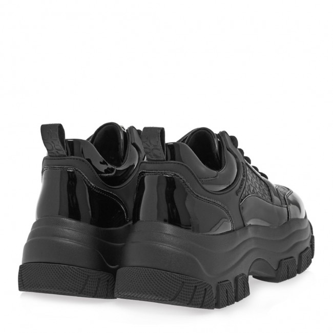 ΓΥΝΑΙΚΕΙΟ SNEAKER RENATO GARINI ΣΥΝΘΕΤΙΚΟ ΔΕΡΜΑ ΜΑΥΡΟ ΒΕΡΝΙ ΜΑΥΡΟ ΣΤΑΜΠΑ V119R2933B45