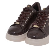 ΓΥΝΑΙΚΕΙΟ SNEAKER RENATO GARINI ΣΥΝΘΕΤΙΚΟ ΔΕΡΜΑ ΚΑΦΕ ΚΡΟΚΟ ΚΑΦΕ ΜΠΡΟΝΖΕ  V119R45823N5