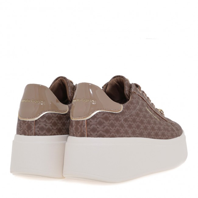 ΓΥΝΑΙΚΕΙΟ SNEAKER RENATO GARINI ΣΥΝΘΕΤΙΚΟ ΔΕΡΜΑ ΠΟΥΡΟ ΣΤΑΜΠΑ ΠΟΥΡΟ V119R88535R4