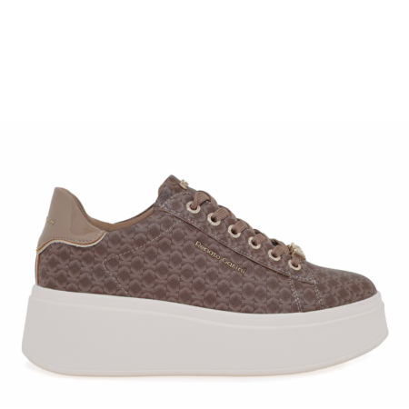 ΓΥΝΑΙΚΕΙΟ SNEAKER RENATO GARINI ΣΥΝΘΕΤΙΚΟ ΔΕΡΜΑ ΠΟΥΡΟ ΣΤΑΜΠΑ ΠΟΥΡΟ V119R88535R4