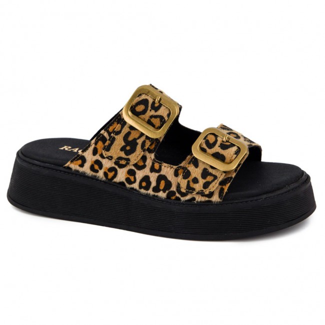 ΓΥΝΑΙΚΕΙΟ FLAT ANATOMIKO ΣΑΝΔΑΛΙ RAGAZZA ΔΕΡΜΑ PONYSKIN ΛΕΟΠΑΡ 01020-LEOPARD