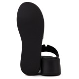 ΓΥΝΑΙΚΕΙA FLATFORMS RAGAZZA ΔΕΡΜΑ ΜΑΥΡΟ ΧΡΥΣΗ ΑΓΚΡΑΦΑ 01152-BLACK