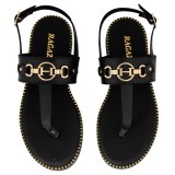 ΓΥΝΑΙΚΕΙΟ FLAT ΠΕΔΙΛΟ RAGAZZA ΔΕΡΜΑ ΜΑΥΡΟ 01070-BLACK