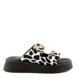 ΓΥΝΑΙΚΕΙΑ FLATFORMS RAGAZZA ΔΕΡΜΑ ANIMAL PRINT COW 01236-COW