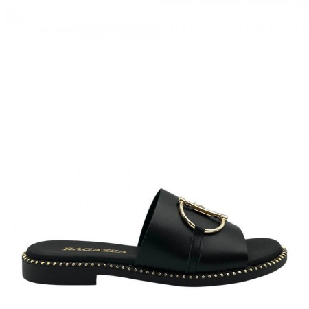 ΓΥΝΑΙΚΕΙΟ FLAT ΠΕΔΙΛΟ RAGAZZA ΔΕΡΜΑ ΜΑΥΡΟ 01035-BLACK