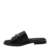 ΓΥΝΑΙΚΕΙΟ FLAT ΠΕΔΙΛΟ RAGAZZA ΔΕΡΜΑ ΜΑΥΡΟ 01035-BLACK