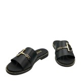ΓΥΝΑΙΚΕΙΟ FLAT ΠΕΔΙΛΟ RAGAZZA ΔΕΡΜΑ ΜΑΥΡΟ 01035-BLACK