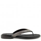 ΓΥΝΑΙΚΕΙΟ FLAT ΠΕΔΙΛΟ RAGAZZA ΔΕΡΜΑ ΜΑΥΡΟ ΣΤΡΑΣ 01123-BLACK