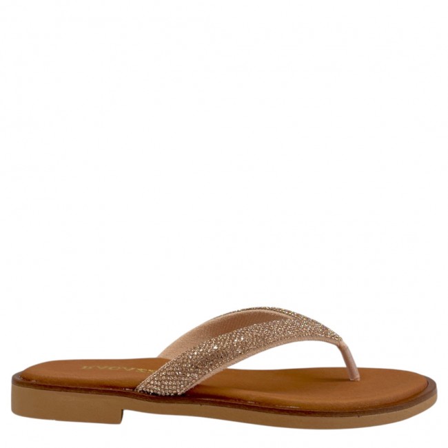 ΓΥΝΑΙΚΕΙΟ FLAT ΠΕΔΙΛΟ RAGAZZA ΔΕΡΜΑ ΧΑΛΚΟΣ ΣΤΡΑΣ 01123-XALCO
