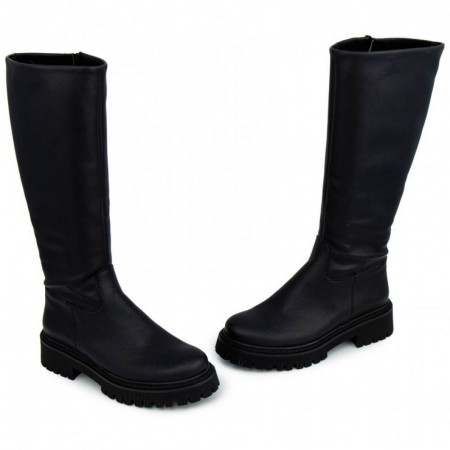 ΓΥΝΑΙΚΕΙΑ ΜΠΟΤΑ ΑΝΑΤΟΜΙΚΗ RAGAZZA ΔΕΡΜΑ-ECO ΜΑΥΡΟ 0299BLACK