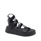 ΓΥΝΑΙΚΕΙΟ FLATFORM ΠΕΔΙΛΟ RAGAZZA ΔΕΡΜΑ ΜΑΥΡΟ 01230-BLACK