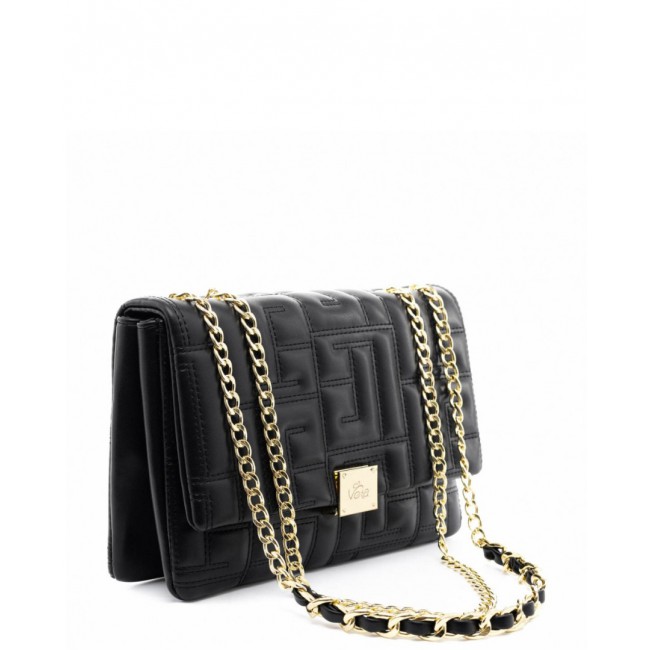 ΓΥΝΑΙΚΕΙΑ ΤΣΑΝΤΑ ΩΜΟΥ VETA ACCESSORIES KRISTEN ΟΙΚΟΛΟΓΙΚΟ ΔΕΡΜΑ ΜΑΥΡΟ ΚΑΠΙΤΟΝΕ 6079-1