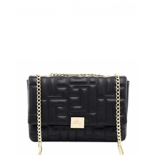 ΓΥΝΑΙΚΕΙΑ ΤΣΑΝΤΑ ΩΜΟΥ VETA ACCESSORIES KRISTEN ΟΙΚΟΛΟΓΙΚΟ ΔΕΡΜΑ ΜΑΥΡΟ ΚΑΠΙΤΟΝΕ 6079-1